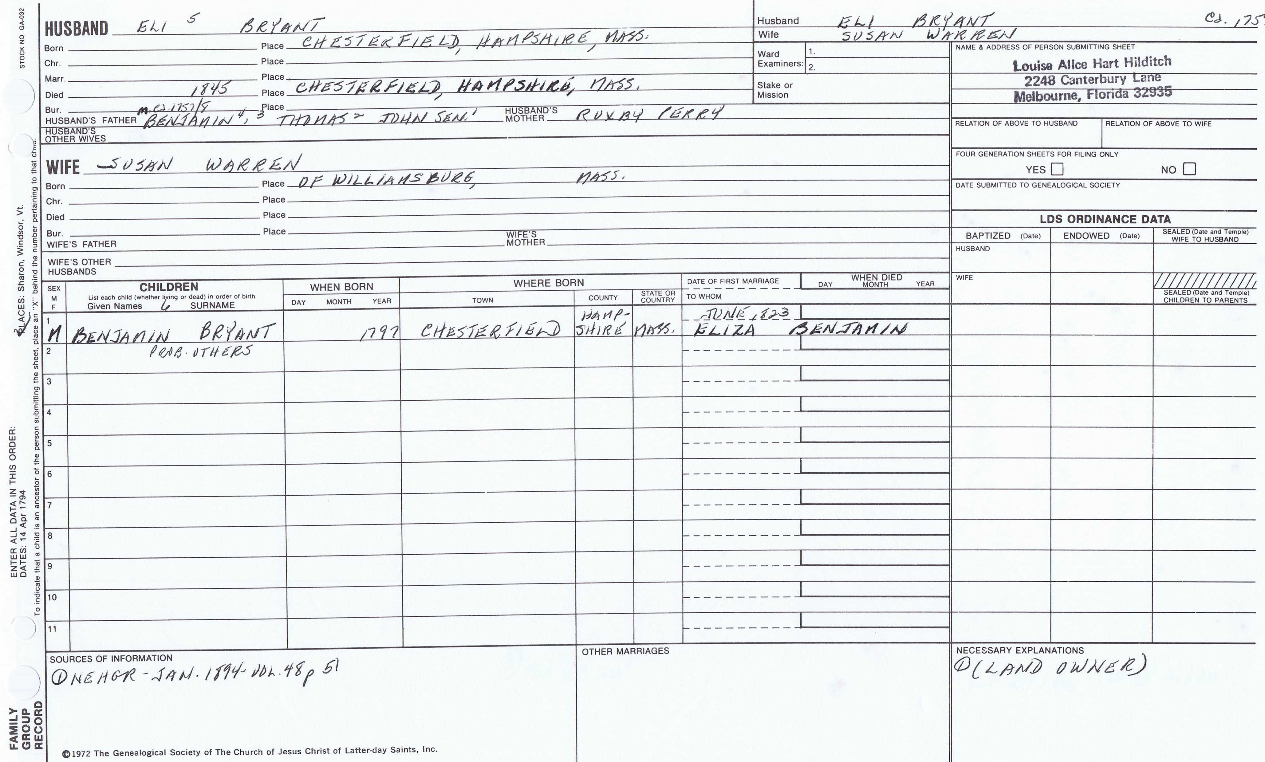 Elbridge Bryant Cause Of Death 89